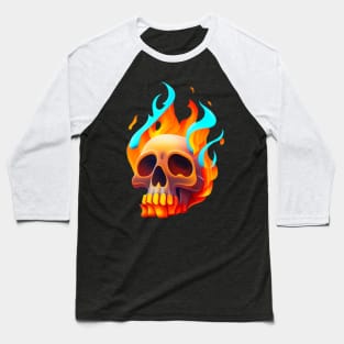 Animated skull Baseball T-Shirt